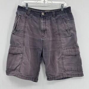 Jachs NY Cargo Shorts Men Size 34 Gray Y2K Utility Workwear